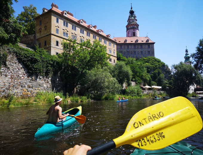 Boat-ride through Český Krumlov
